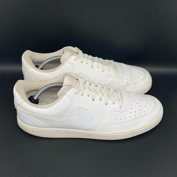 Nike Court Vision Low Triple‎ White Shoes CD5463-100 Men's Sz 11.5 - Picture 1 of 10